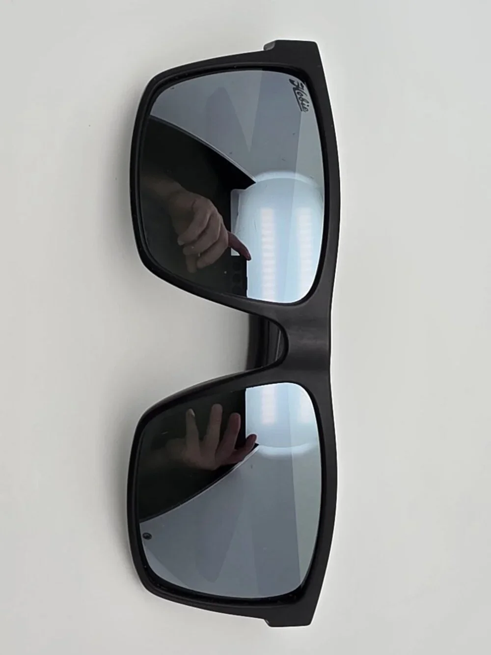 Hobie Eclipse R4L Matte Black Frame Polarized Silver Mirror Lens Sunglasses 58mm